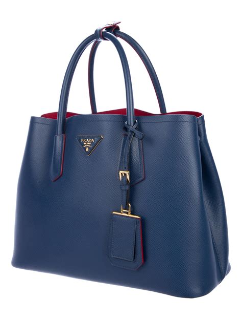 prada saffiano medium double tote